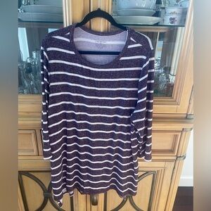Lane Bryant 18/20 Long Sleeve Stripe Top